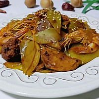 香辣鱼虾莴苣片的做法图解7