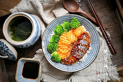 照烧鸡排饭