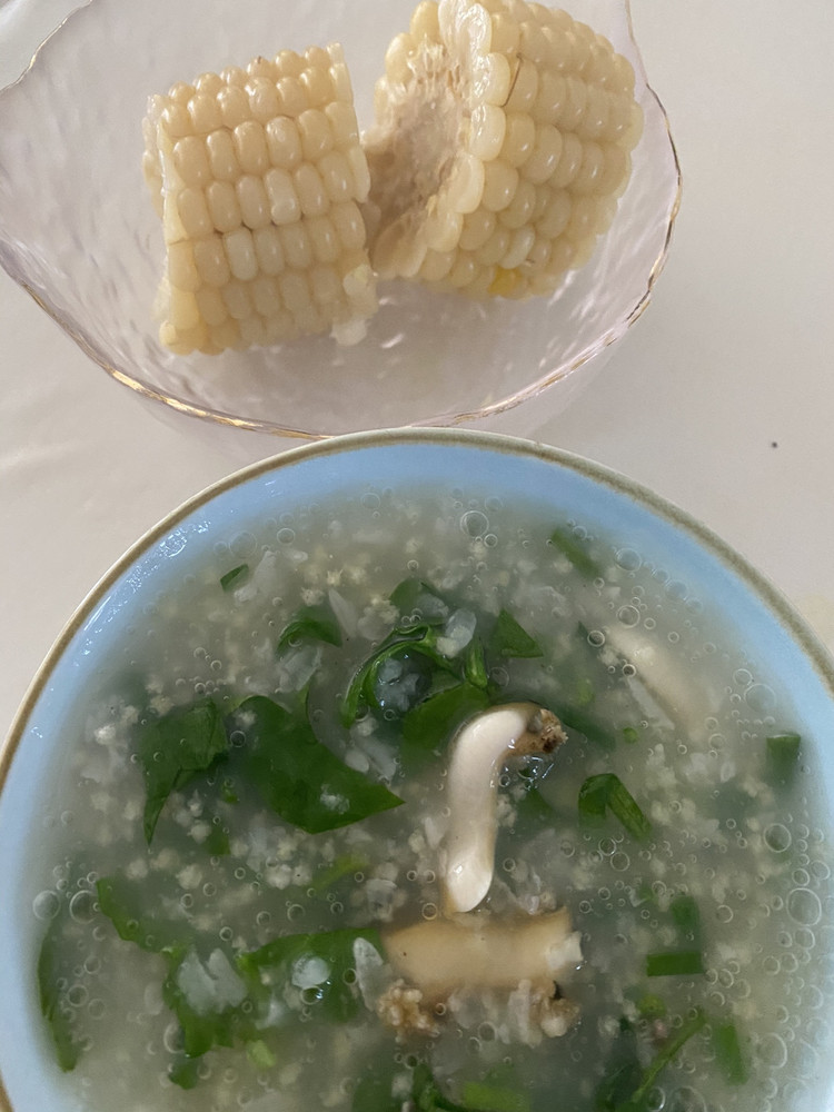 鲍鱼菠菜粥的做法