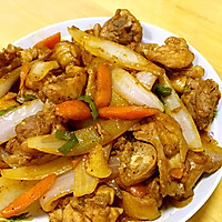 洋葱炒鸡肉的做法图解5