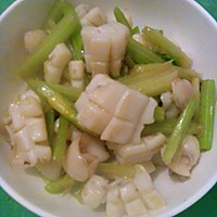 墨鱼炒芹菜的做法图解5