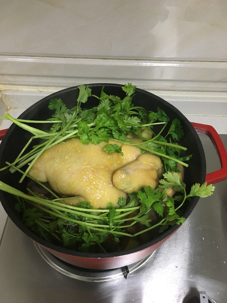 珐琅锅-无水童子鸡的做法