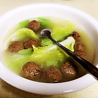#炎夏消暑就吃「它」#豆腐丸子白菜汤的做法图解12