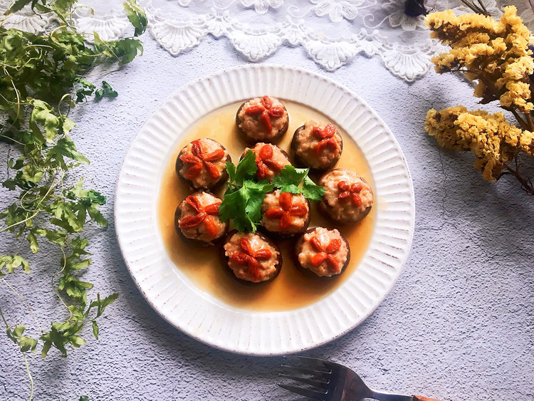 蒸香菇肉盏的做法