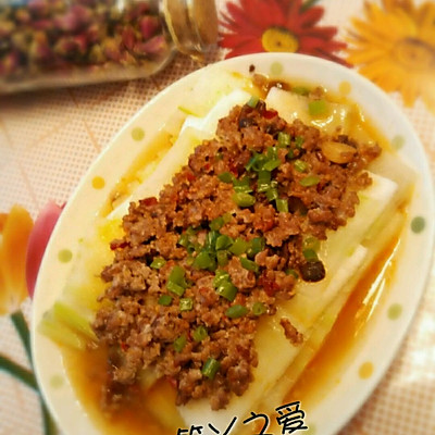 豉香肉末蒸冬瓜