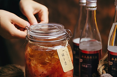 自制清香柚子酒|冬季的一罐微醺果酒