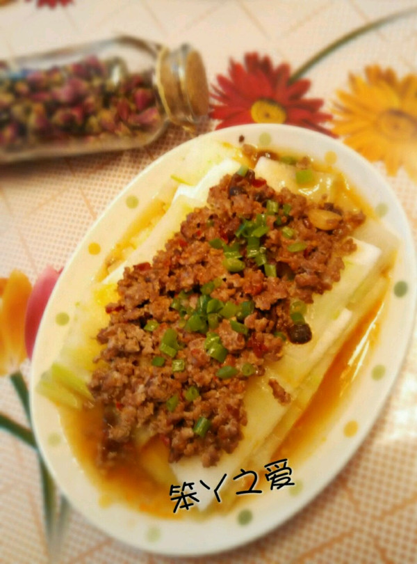 豉香肉末蒸冬瓜