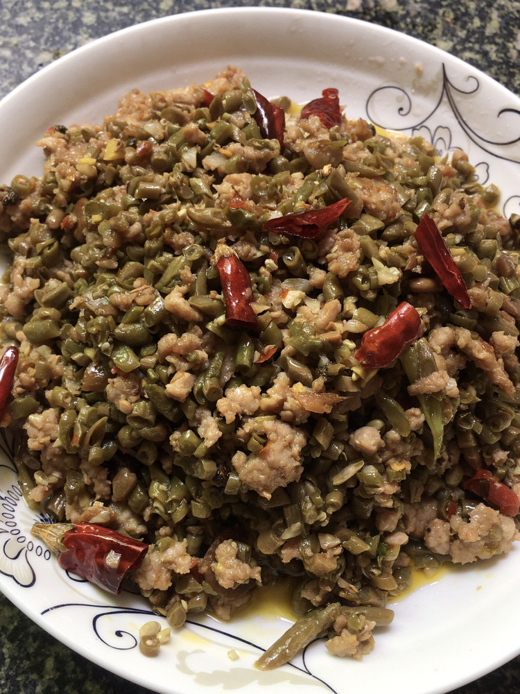 泡豇豆炒肉末的做法