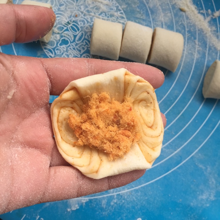 迷你肉松烧饼的做法图解7