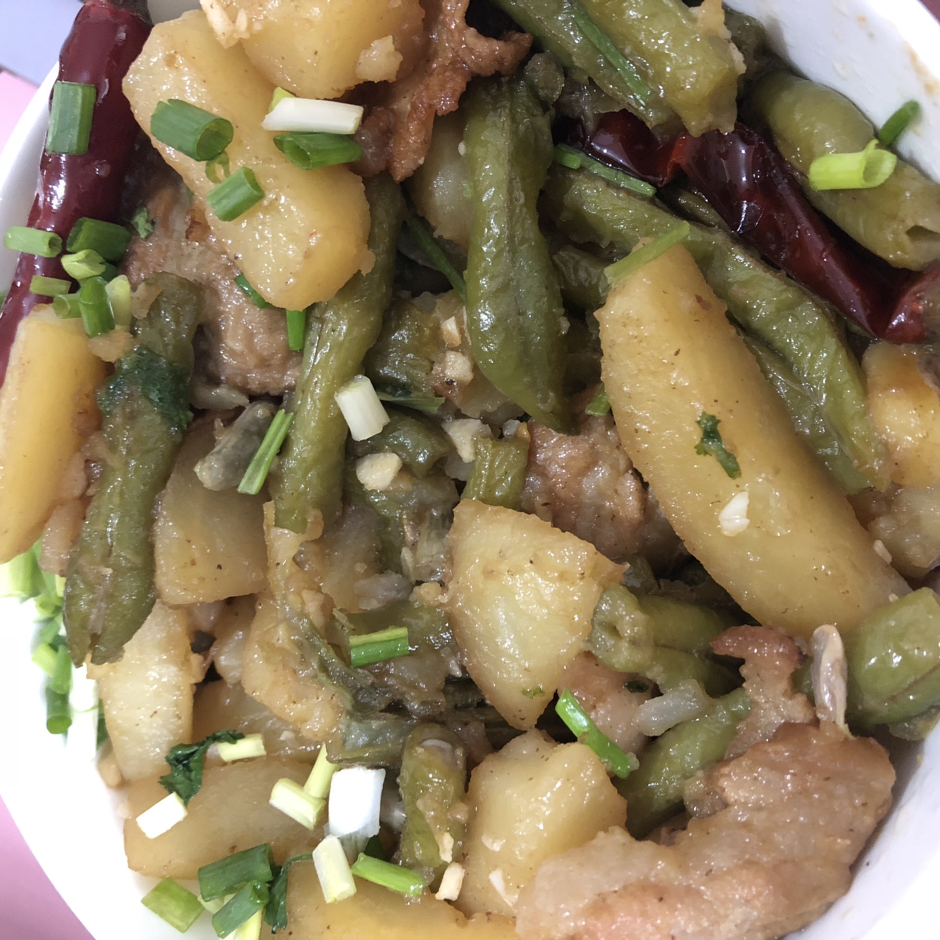 土豆茄子炖豆角