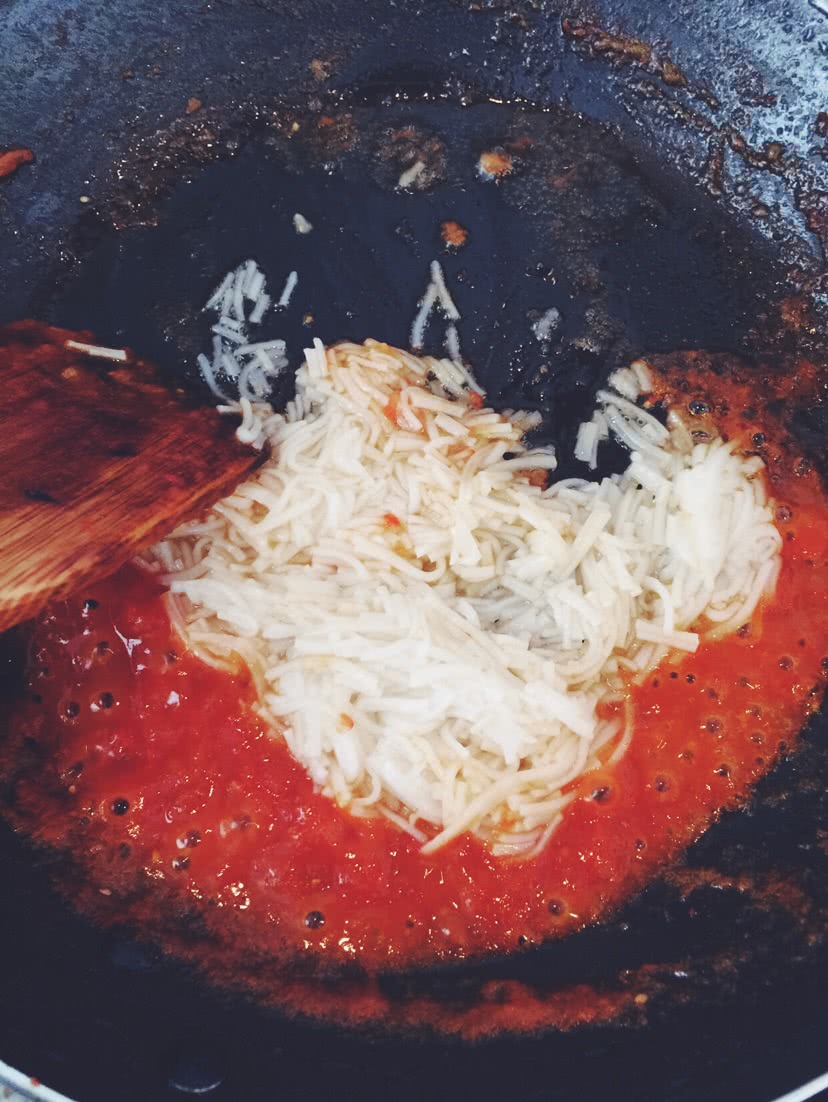 宝宝辅食-中式番茄牛肉酱拌面的做法图解8