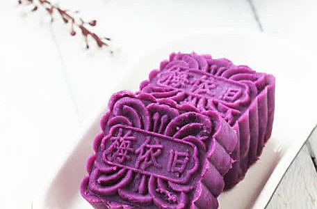 紫薯莲蓉月饼的做法