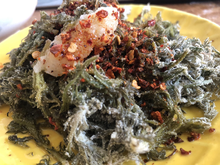 食草记——粉蒸茵陈的做法