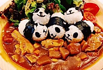 可爱寿司饭团配上牛肉咖喱饭＃奇妙咖喱，拯救宝宝食欲＃的做法