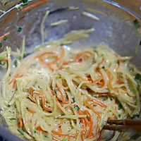 土豆丝煎饼的做法图解5