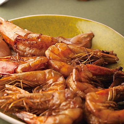 醉香红酒烩大虾