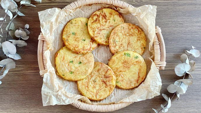 土豆蟹柳鸡蛋饼