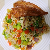 简单美味的什锦炒饭的做法图解6