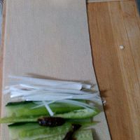 豆皮卷青菜的做法图解2