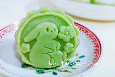 【冰皮月饼】拥有一只抹茶兔兔