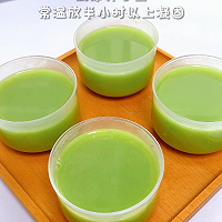 红豆抹茶奶冻，清爽好吃，做法简单的做法图解4