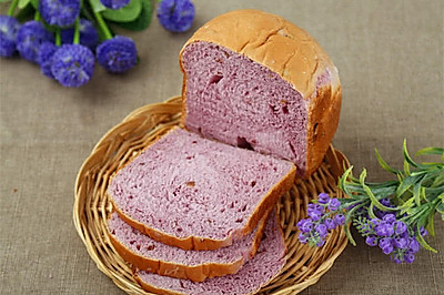 面包机做面包的方法（一键式紫薯面包的做法）