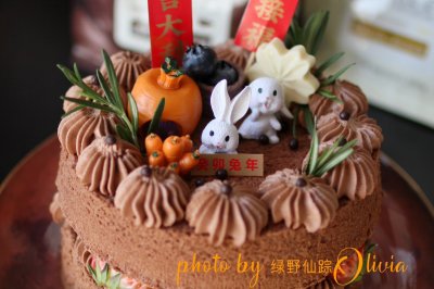 【兔年新春巧克力蛋糕】