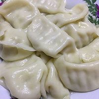 韭黄扇贝丁五花肉水饺的做法图解3