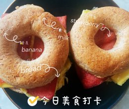 培根蛋贝果的做法