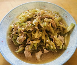 家常菜-茄子肉丝的做法