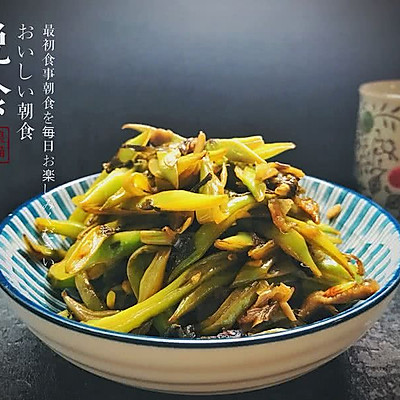 咸菜炒扁豆——早餐系列