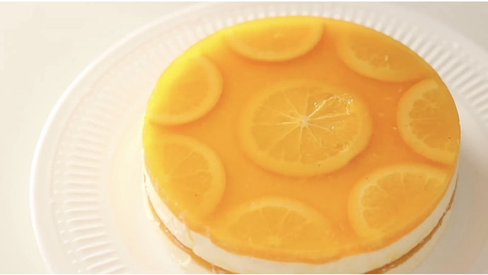 橙子果冻慕斯蛋糕