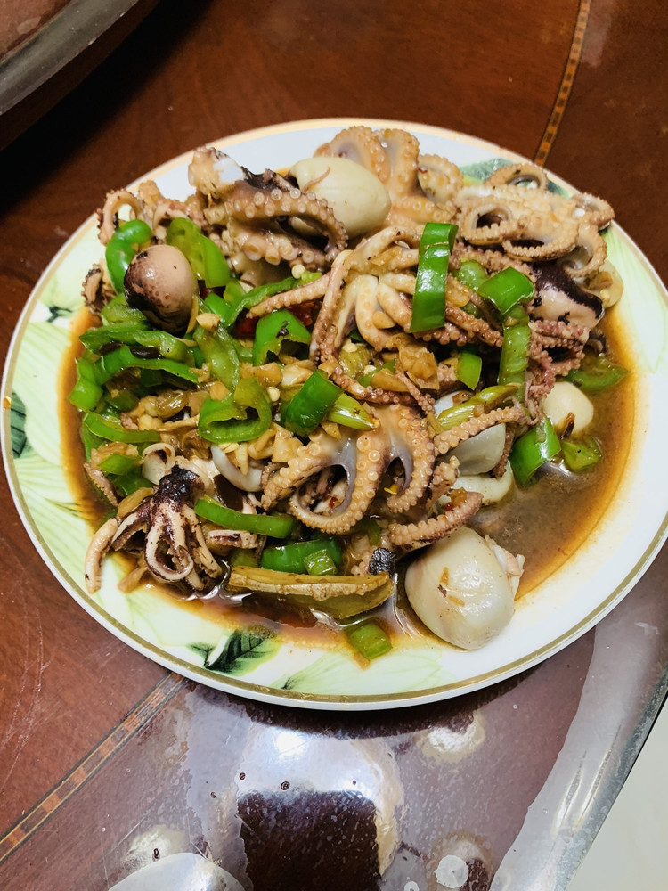 家常辣炒八爪鱼的做法