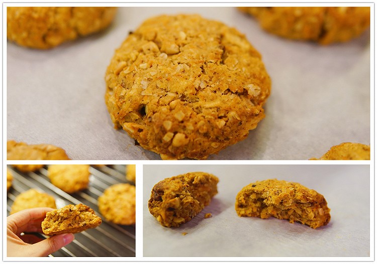 胡萝卜燕麦大曲奇—— 健康早餐饼干！的做法