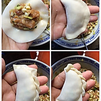 煎饺子（鲜虾瘦肉韭黄馅）的做法图解2