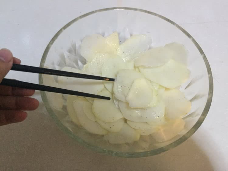 奶香微波薯片（烤箱也可操作）的做法图解8