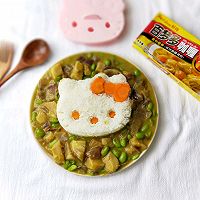 HelloKitty香芋青豆咖喱饭#百梦多圆梦季#的做法图解8