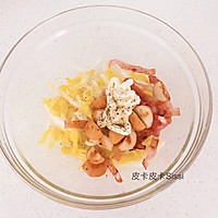 火腿片鱼丸娃娃菜沙拉的做法图解3