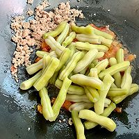 #父亲节，给老爸做道菜#番茄肉沫烩棒豆的做法图解6