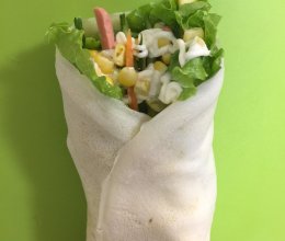 小麦胚芽鸡蛋饼的做法