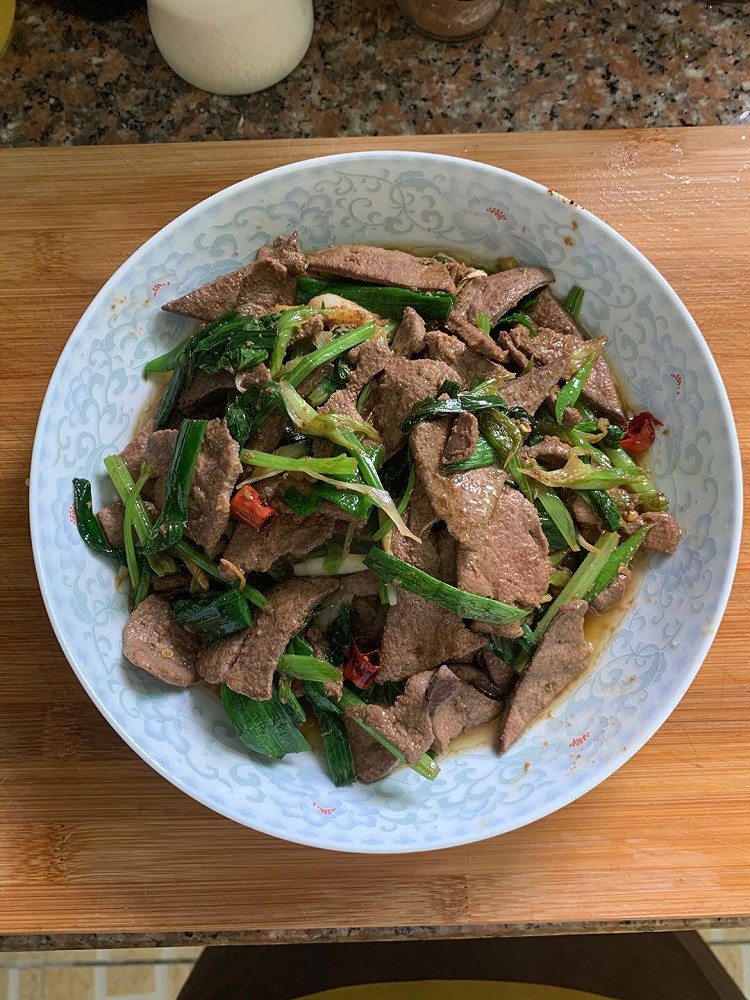 香炒猪肝的做法