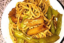 懒人版之电饭锅豆角焖面的做法