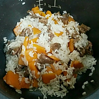 南瓜牛肉焖饭的做法图解4