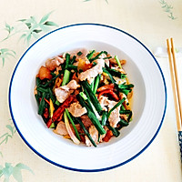 #感恩节为TA做顿饭#蒜苗炒肉的做法图解10