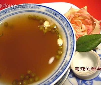 茉莉绿豆饮