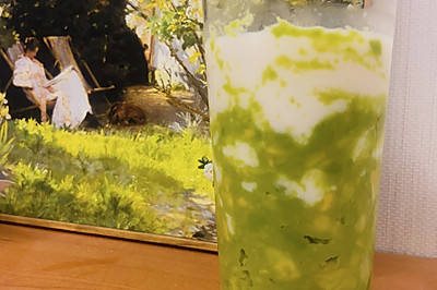 莫奈的夏天——牛油果炼奶椰乳冰