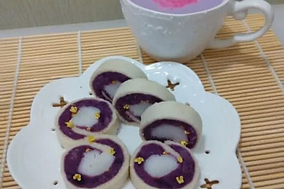超简单紫薯燕麦卷