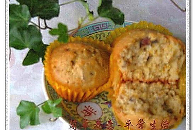核桃葡萄干荞麦马芬