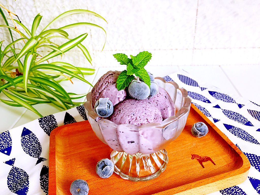 高颜值的美味~【蓝莓酸奶冰淇淋】_哔哩哔哩_bilibili
