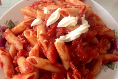 培根番茄酱通心粉